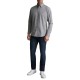Navy & Green Shirt Comfort Fit Stretch-Frost Grey