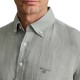 Navy & Green Shirt Comfort Fit Pure Linen-Silver Green