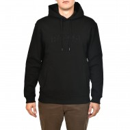 Navy & Green Puffy Logo Hoodie Sweatshirt-Black
