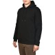 Navy & Green Puffy Logo Hoodie Sweatshirt-Black Navy & Green Puffy Logo Hoodie Sweatshirt-Black