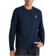 Navy & Green T-Shirt Long Sleeve Light Brushed-Marine Blue Navy & Green T-Shirt Long Sleeve Light Brushed-Marine Blue