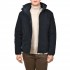 Navy & Green Parka Jacket-Dark Blue