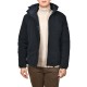 Navy & Green Parka Jacket-Dark Blue