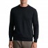 Navy & Green Sweater Knit Crewneck-Black Ink