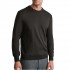 Navy & Green Sweater Knit Crewneck-Dark Coffee