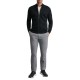 Navy & Green Cardigan Knitted With Zipper-Black