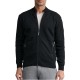 Navy & Green Cardigan Knitted With Zipper-Black