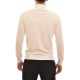 Navy & Green Basic Turtleneck Sweater-Off White Navy & Green Basic Turtleneck Sweater-Off White