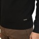 Navy & Green Turtleneck Sweater-Black Navy & Green Turtleneck Sweater-Black