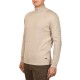 Navy & Green Turtleneck Sweater-Greige Navy & Green Turtleneck Sweater-Greige