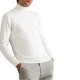 Navy & Green Turtleneck Sweater-Off White Navy & Green Turtleneck Sweater-Off White