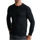 Navy & Green Sweater Crew Neck Knit Cotton-Black Navy & Green Sweater Crew Neck Knit Cotton-Black