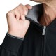 Navy & Green Sweater Half Zip Cotton-Black