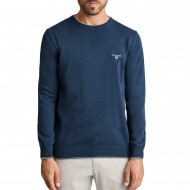 Navy & Green Sweater Long Sleeve Knit-Dark Petrol