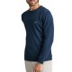 Navy & Green Sweater Long Sleeve Knit-Dark Petrol
