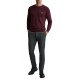 Navy & Green Sweater Crew Neck Knit Cotton-Dark Bordeaux Navy & Green Sweater Crew Neck Knit Cotton-Dark Bordeaux