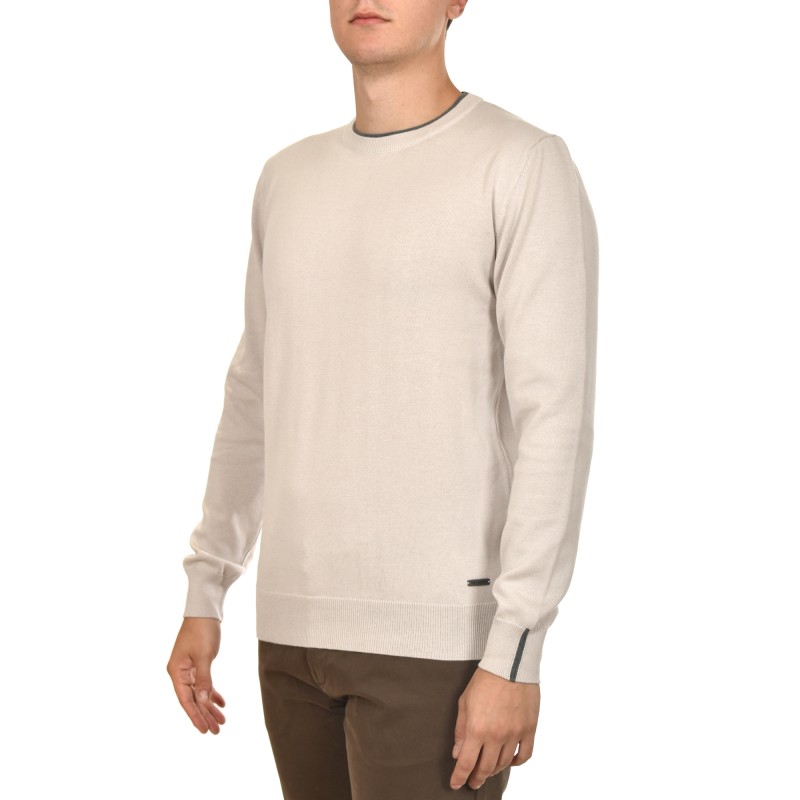 Navy & Green Knit Sweater-Ice
