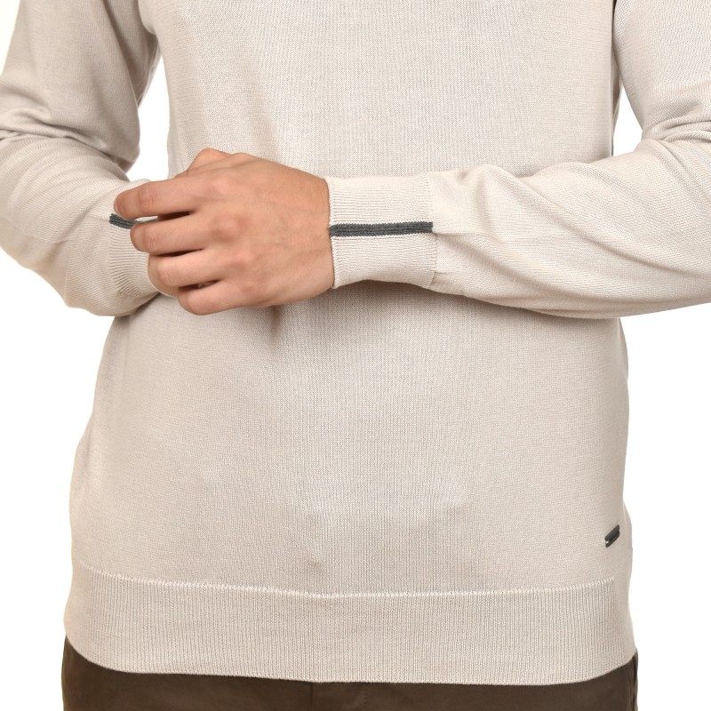 Navy & Green Knit Sweater-Ice