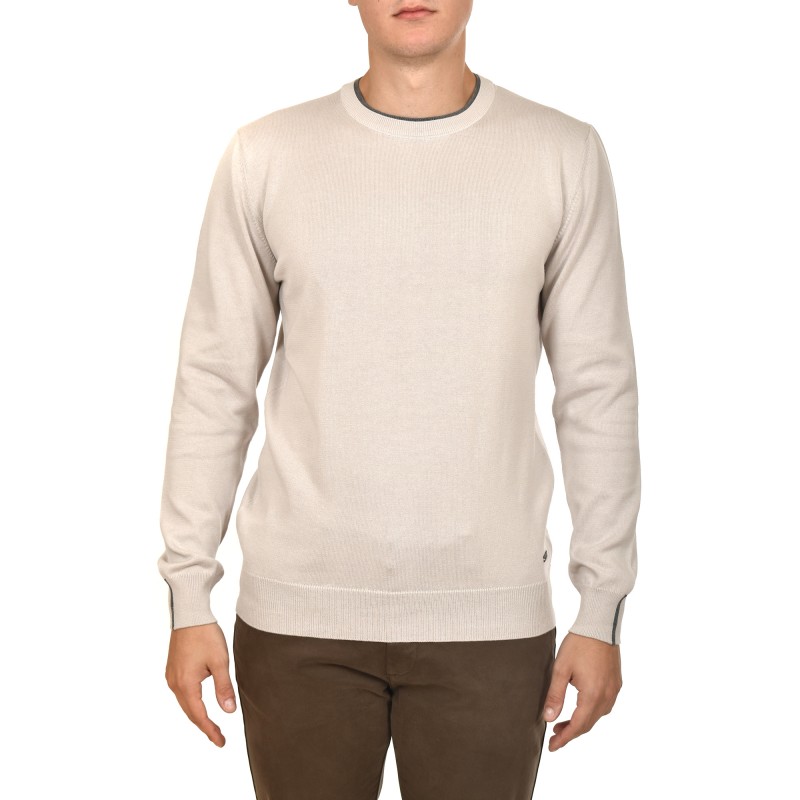 Navy & Green Knit Sweater-Ice