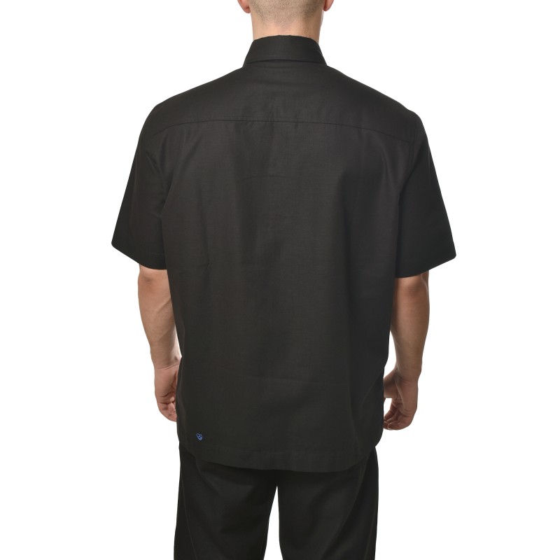 Diverse Shirt Casual Relaxed Fit With Pockets-Black