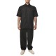 Diverse Shirt Casual Relaxed Fit With Pockets-Black
