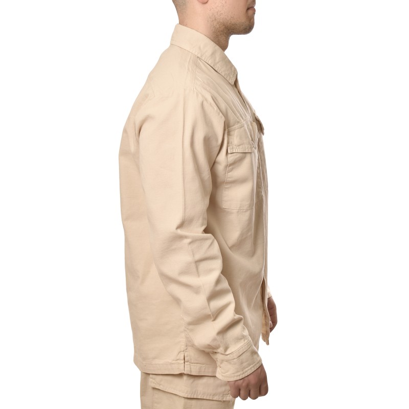 Brokers Shirt Overshirt Casual-Beige Brokers Shirt Overshirt Casual-Beige