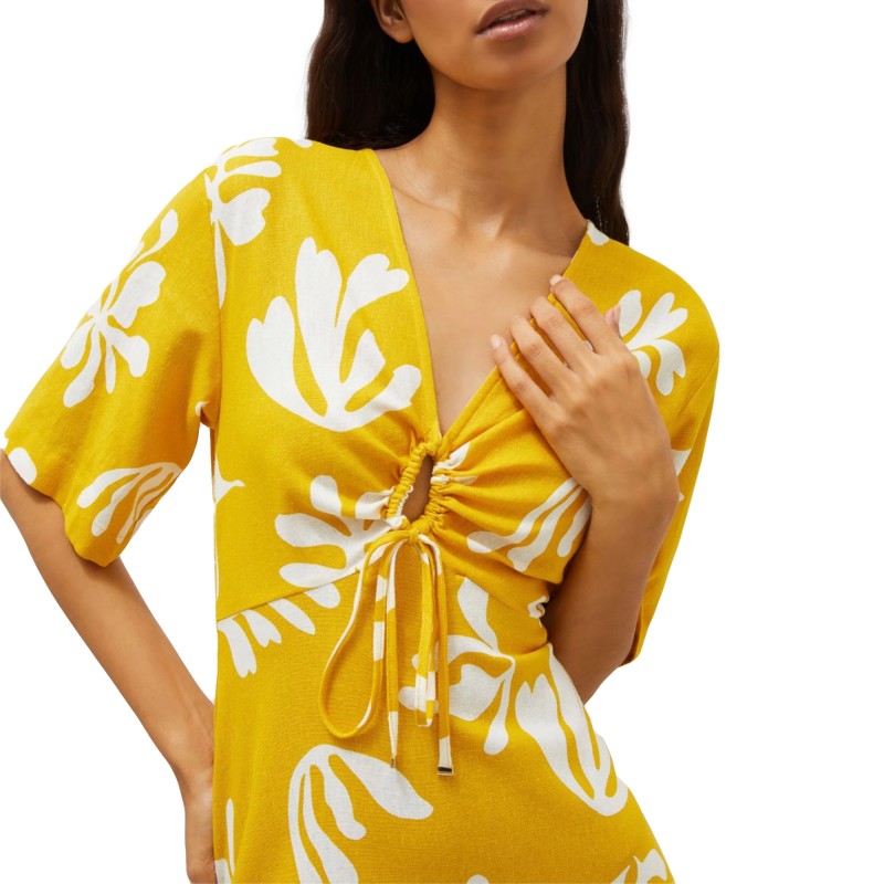 Marella Molise Dress With Print-Yellow Marella Molise Dress With Print-Yellow