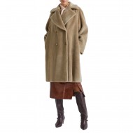 Marella Rosalia Coat Double Breasted-Olive