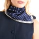 Marella Mlaattinia Scarf Polka Dot Silk-Cornflower Blue