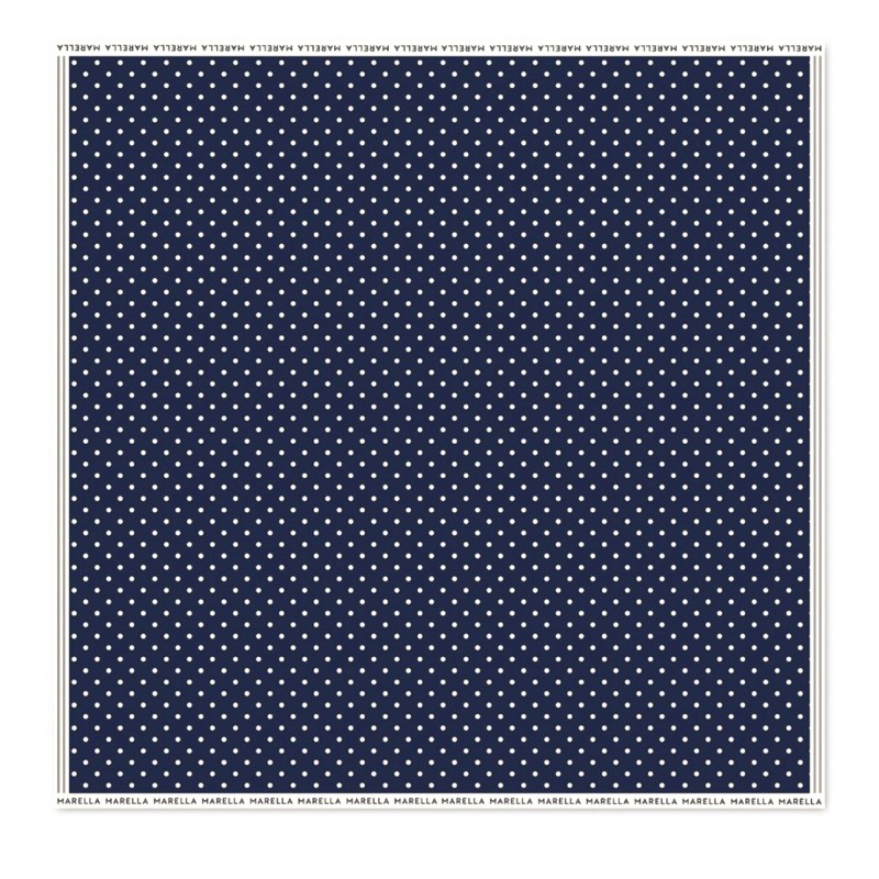 Marella Mlaattinia Scarf Polka Dot Silk-Cornflower Blue