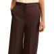 Emme Emmalcuno Trousers Linen Blend Straight Fit-Brown Emme Emmalcuno Trousers Linen Blend Straight Fit-Brown