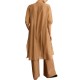 Emme Emmring Shirt Dress Longline Casacca-Camel Emme Emmring Shirt Dress Longline Casacca-Camel