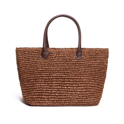 Emme Emmbalia Bag Shopping Tote Raffia-Tobacco
