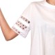 Emme Emmape T-Shirt With Crochet Style Lace-White