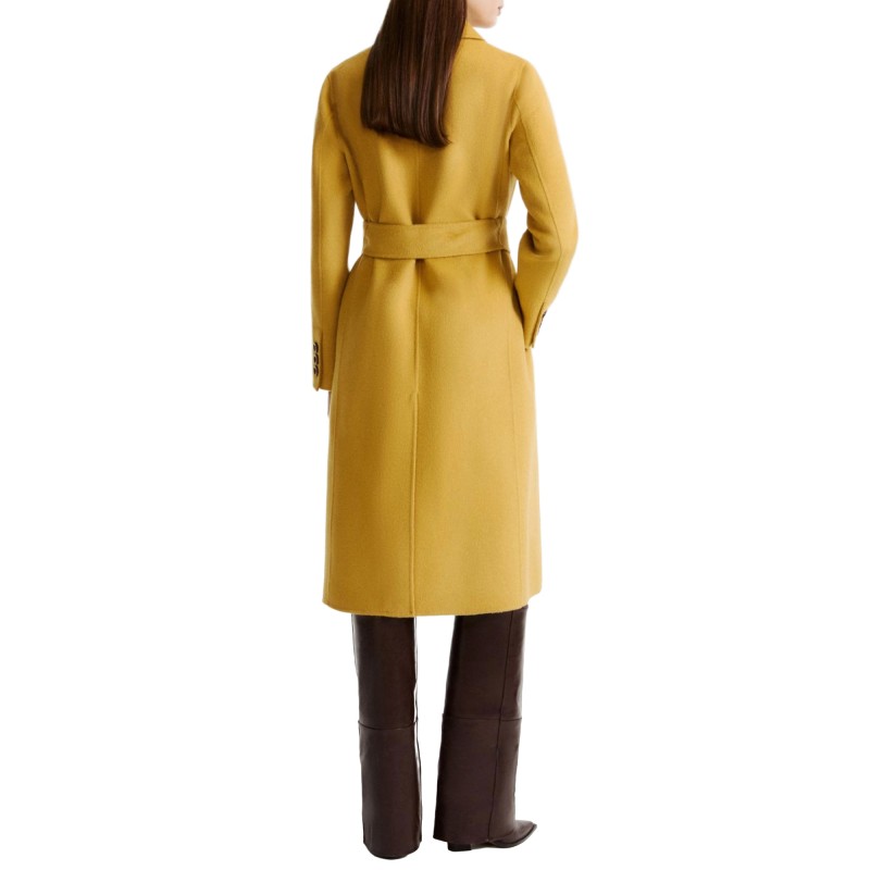 Marella Mlllaghi Coat Double-Sided Pure Wool-Mustard Marella Mlllaghi Coat Double-Sided Pure Wool-Mustard