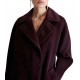 Marella Mllstarna Coat Double-Breasted Pure Wool-Melanzana Marella Mllstarna Coat Double-Breasted Pure Wool-Melanzana