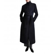 Marella Mllovatta Coat Long Single Breasted-Black