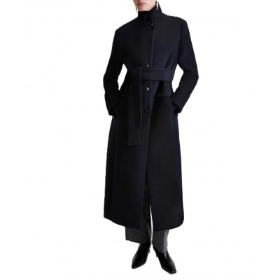 Marella Mllovatta Coat Long Single Breasted-Black