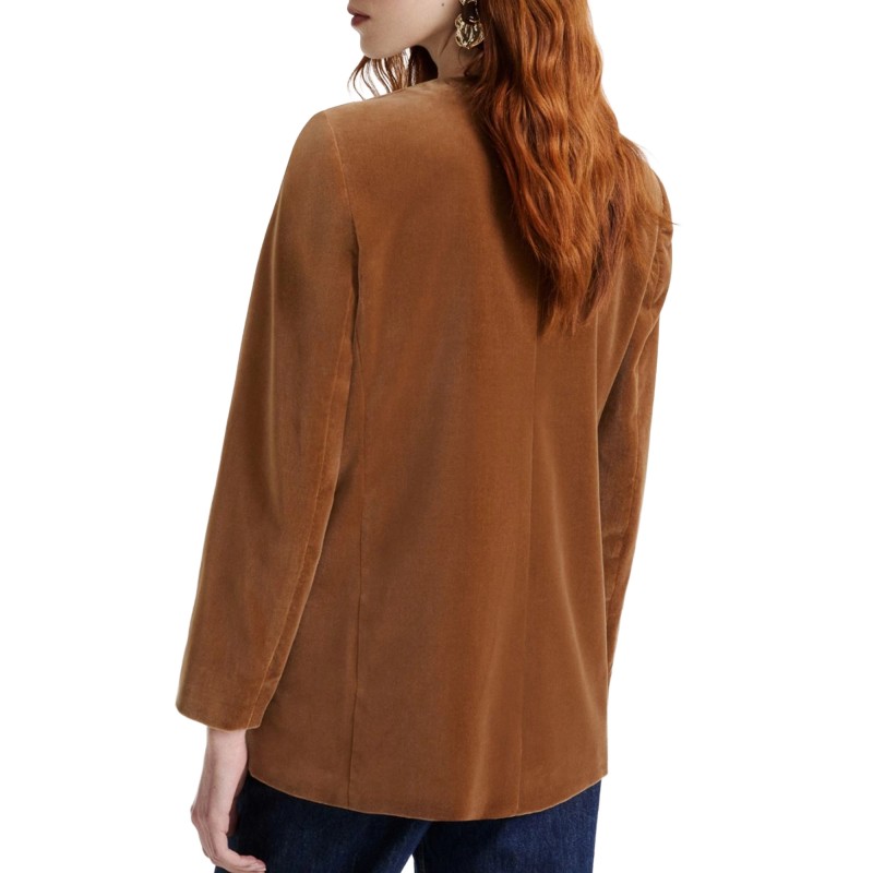 Marella Mlscorene Blazer Straight Fit Velvet-Buck Marella Mlscorene Blazer Straight Fit Velvet-Buck