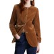 Marella Mlscorene Blazer Straight Fit Velvet-Buck Marella Mlscorene Blazer Straight Fit Velvet-Buck