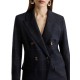 Marella Mllefedra Blazer Check Pattern-Navy Marella Mllefedra Blazer Check Pattern-Navy