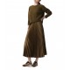 Marella Mllesodo Skirt Pleated And Elasticated Waistband With Logo-Olive Marella Mllesodo Skirt Pleated And Elasticated Waistband With Logo-Olive