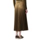 Marella Mllesodo Skirt Pleated And Elasticated Waistband With Logo-Olive Marella Mllesodo Skirt Pleated And Elasticated Waistband With Logo-Olive
