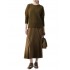 Marella Mllesodo Skirt Pleated And Elasticated Waistband With Logo-Olive