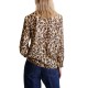 Marella Mlsnastro Shirt Habutai Silk Animal Print-Beige Marella Mlsnastro Shirt Habutai Silk Animal Print-Beige