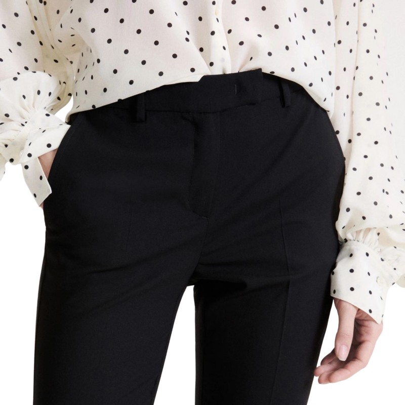 Marella Mllwhisky Trousers Stretch Cigarette-Black Marella Mllwhisky Trousers Stretch Cigarette-Black