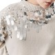 Marella Mllcalcio Sweater Sequinned Pure Wool-Turtledove Marella Mllcalcio Sweater Sequinned Pure Wool-Turtledove