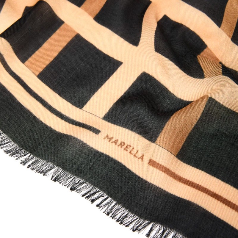 Marella Mlaaerosi Scarf Animal Print-Cinnamon Marella Mlaaerosi Scarf Animal Print-Cinnamon