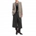 Emme Emmfasto Blazer Pied De Poule Pattern Straight Fit-White Wool