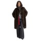 Emme Emmfanello Coat Reversible Hooded Collar-Turtledove Emme Emmfanello Coat Reversible Hooded Collar-Turtledove
